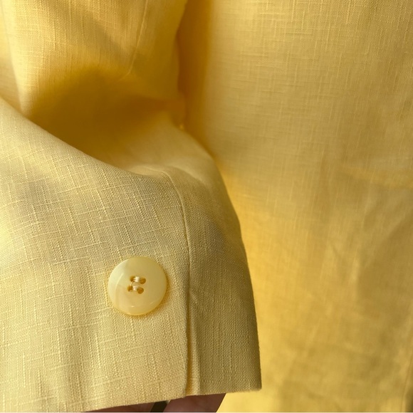 NWOT! Pendleton Lenin Blend Canary Yellow Textured Blazer US10 - Picture 11 of 14